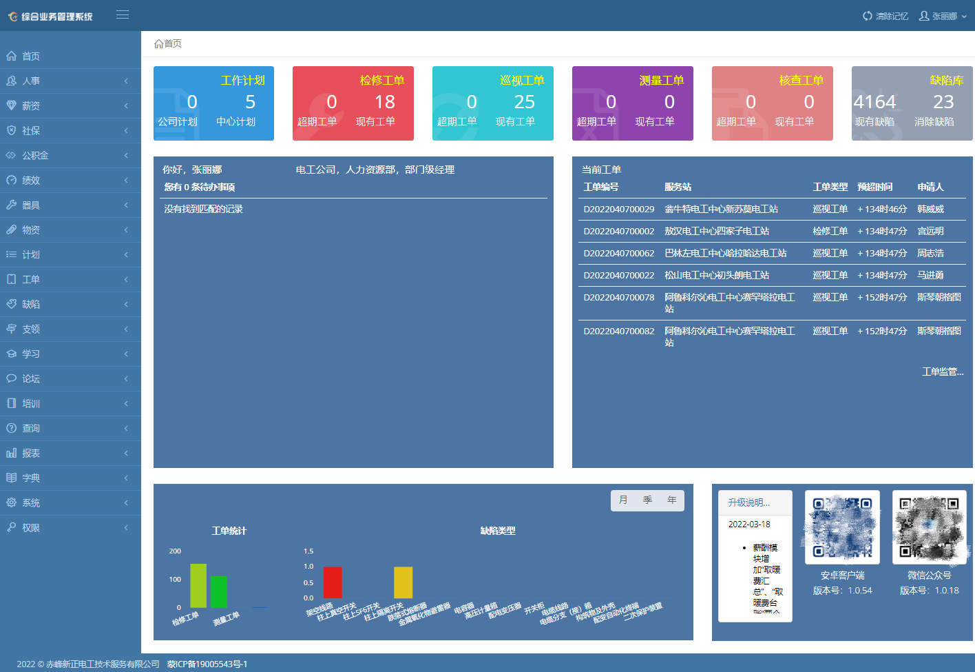 電工公司綜合業(yè)務(wù)管理系統(tǒng)